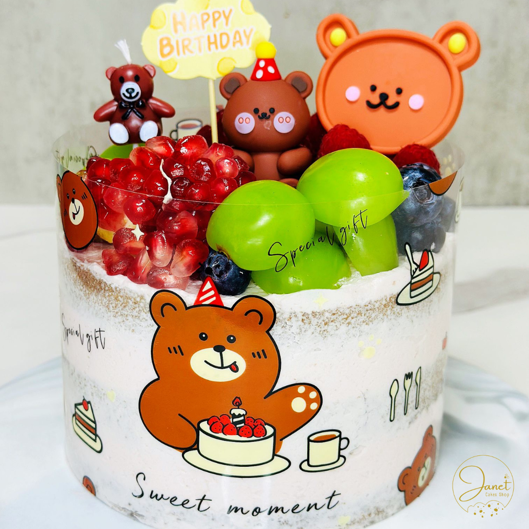 小熊陪你過生日蛋糕
