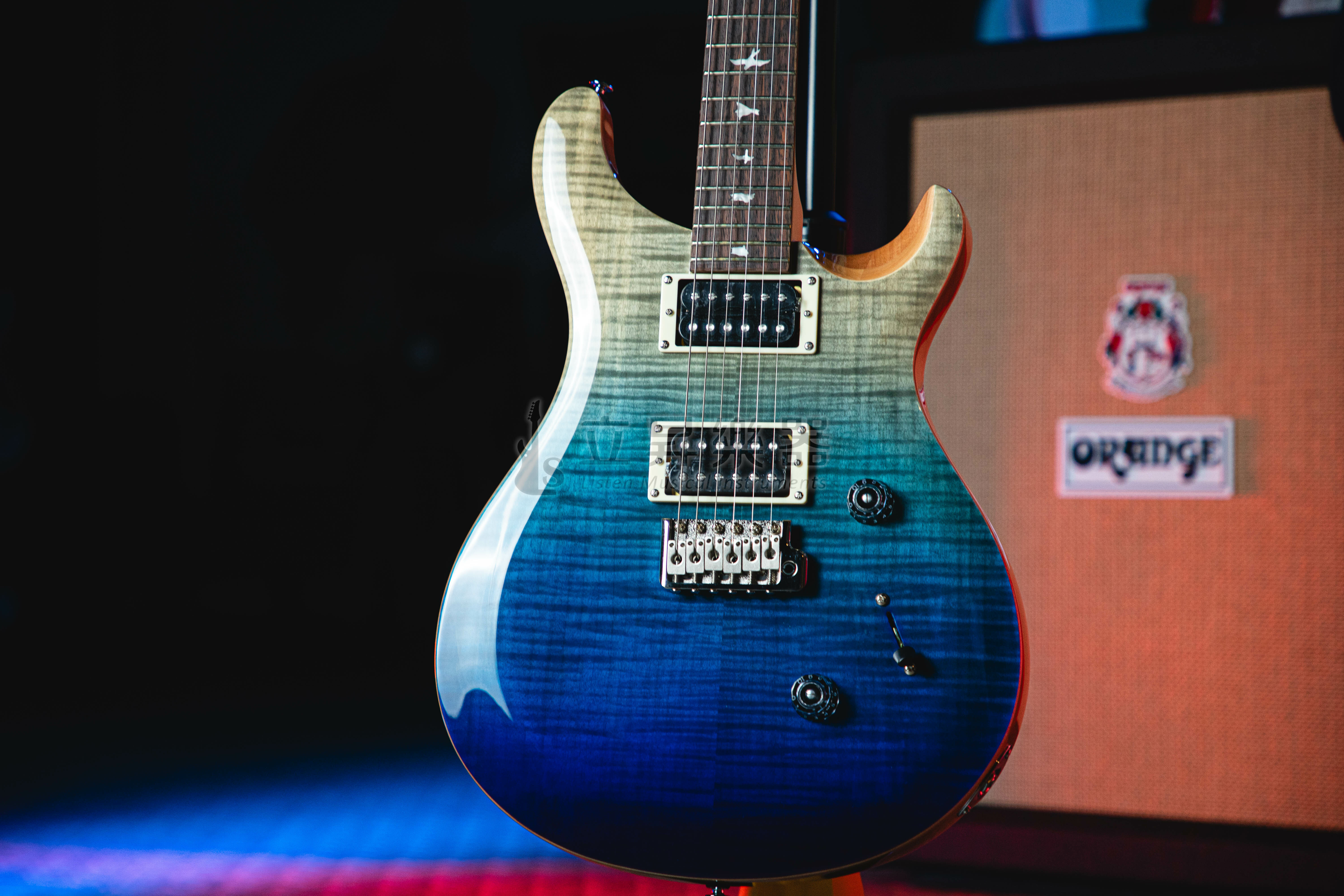 【2024限量】PRS SE CUSTOM 24 Blue Fade Ltd edition 電吉他 虎紋楓木 海藍漸層 印尼廠 附原廠琴袋 CU44BF