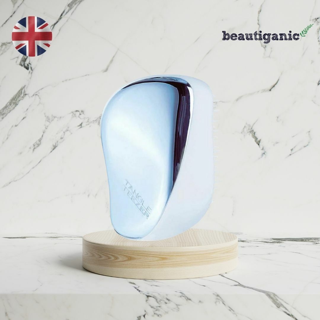 TANGLE TEEZER Compact 便攜順髮梳 - Baby Blue Chrome