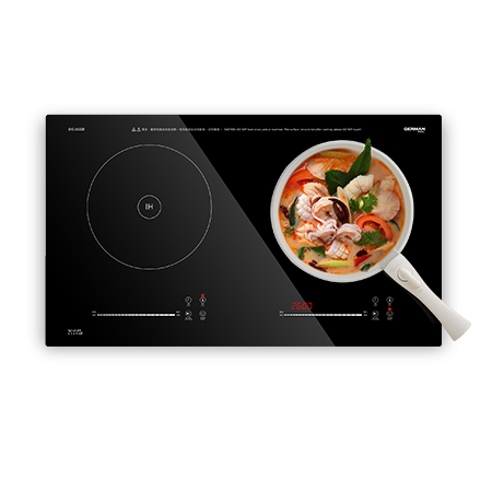 德國寶 German Pool  GIC-252DB‧座檯‧嵌入式‧雙頭電磁爐‧5200W‧香港行貨,原廠1年保養‧