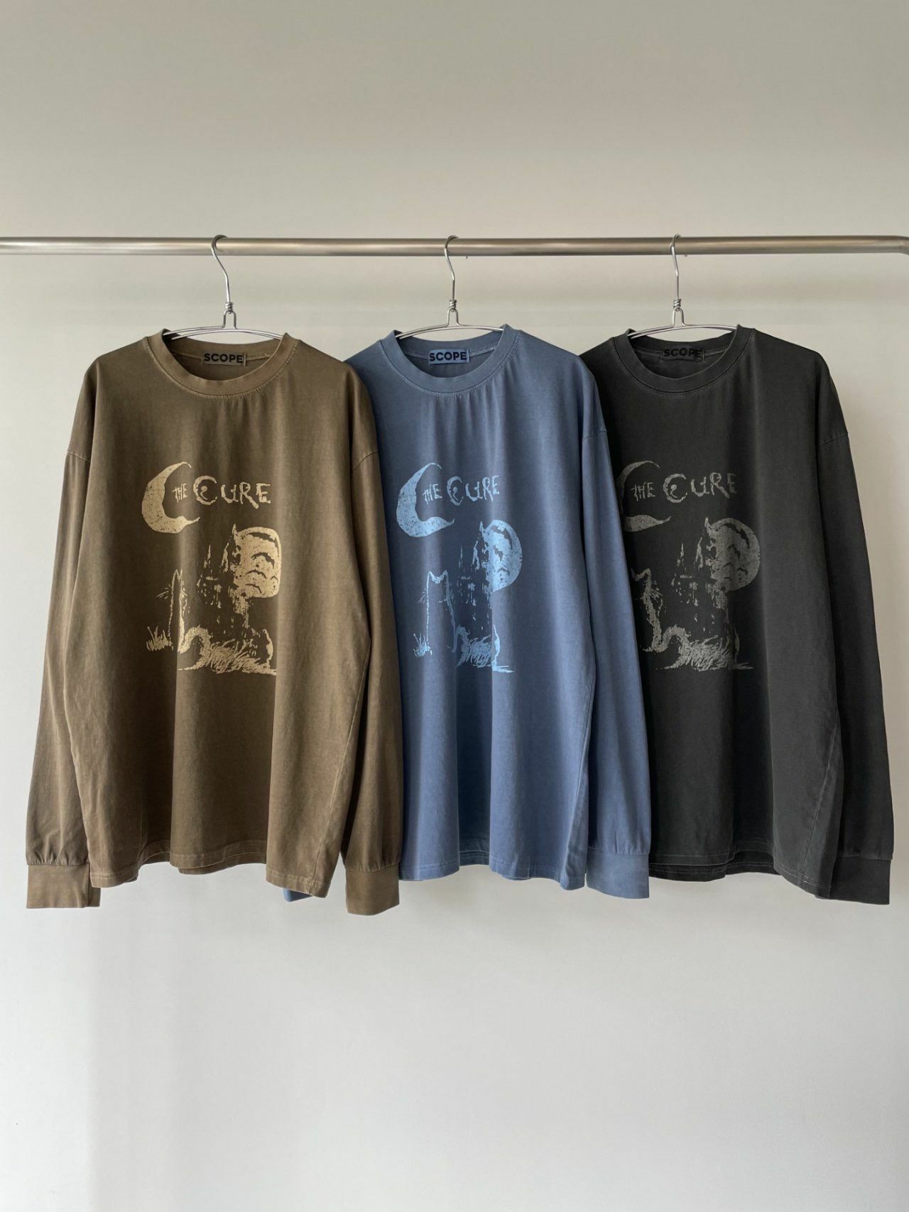 洗水英文字圖案長袖衫 SCOPE-065T