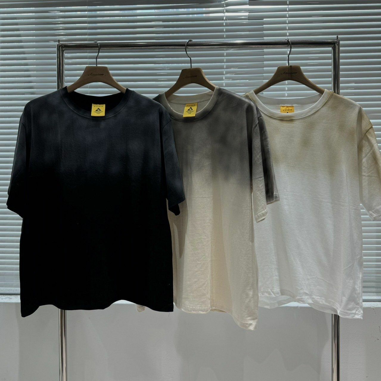 淨色仿污短袖Tee BY ATTENTION-246T