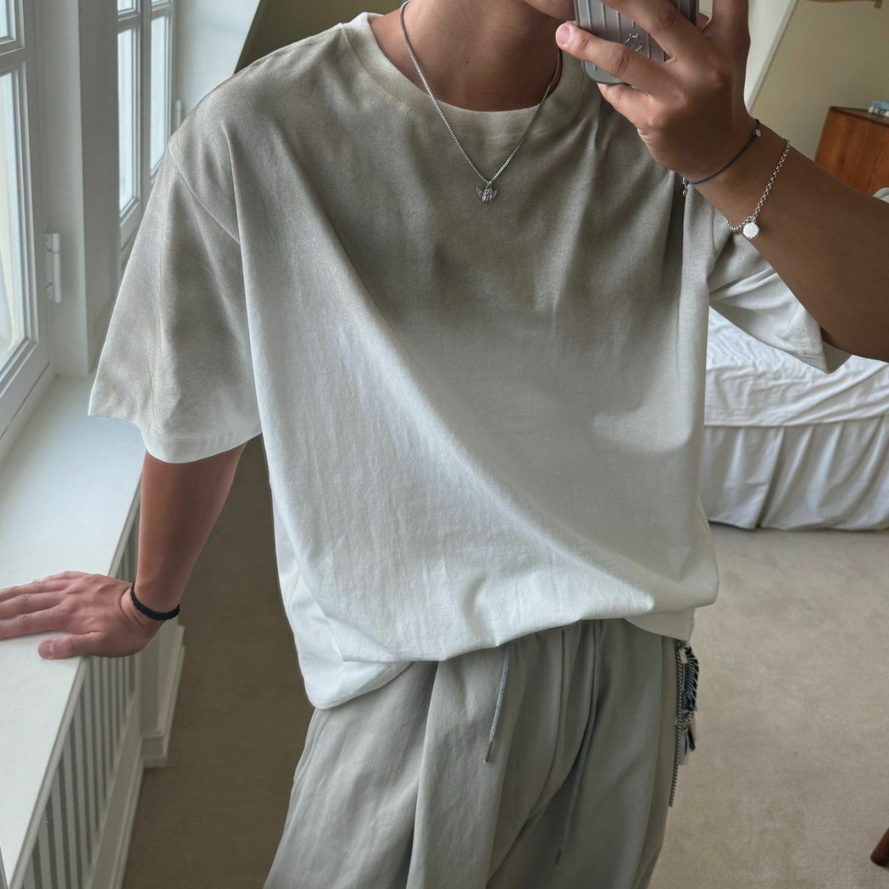 淨色仿污短袖Tee BY ATTENTION-246T