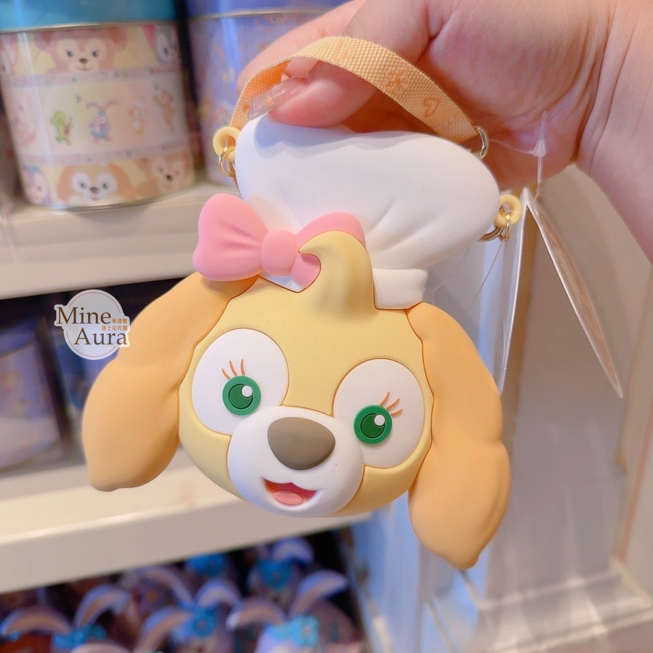 可琦安 餅乾 CookieAnn 矽膠 大頭造型 手提 糖果盒 收納袋 -香港迪士尼樂園