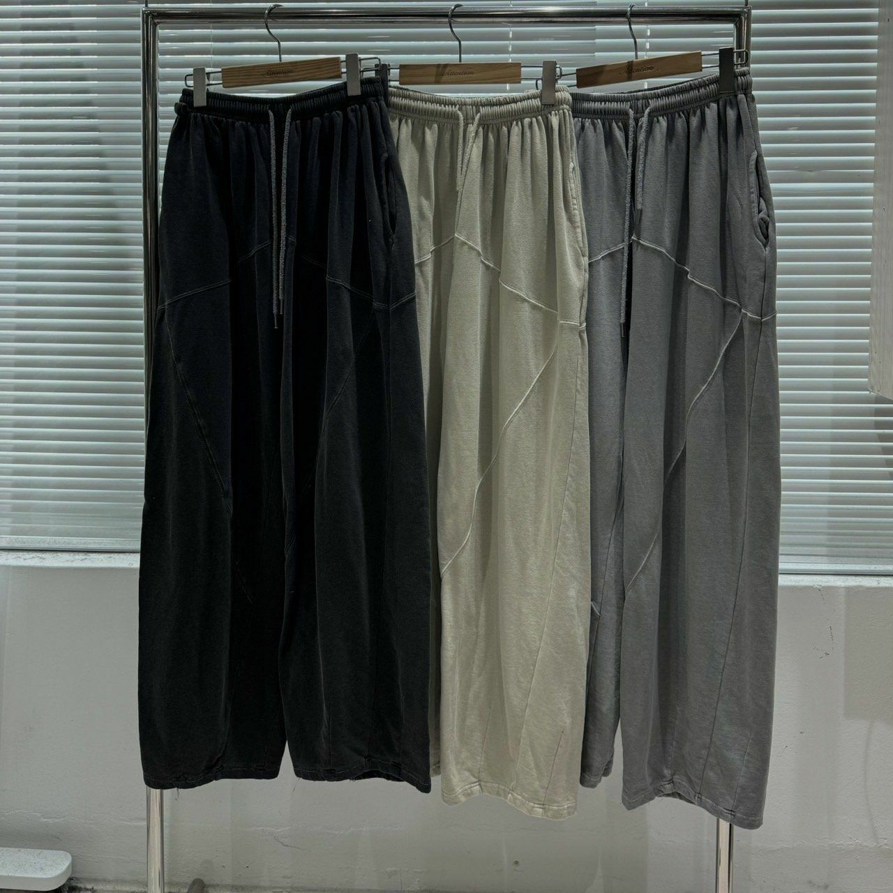 淨色棉質鬆身褲 BY ATTENTION-253P