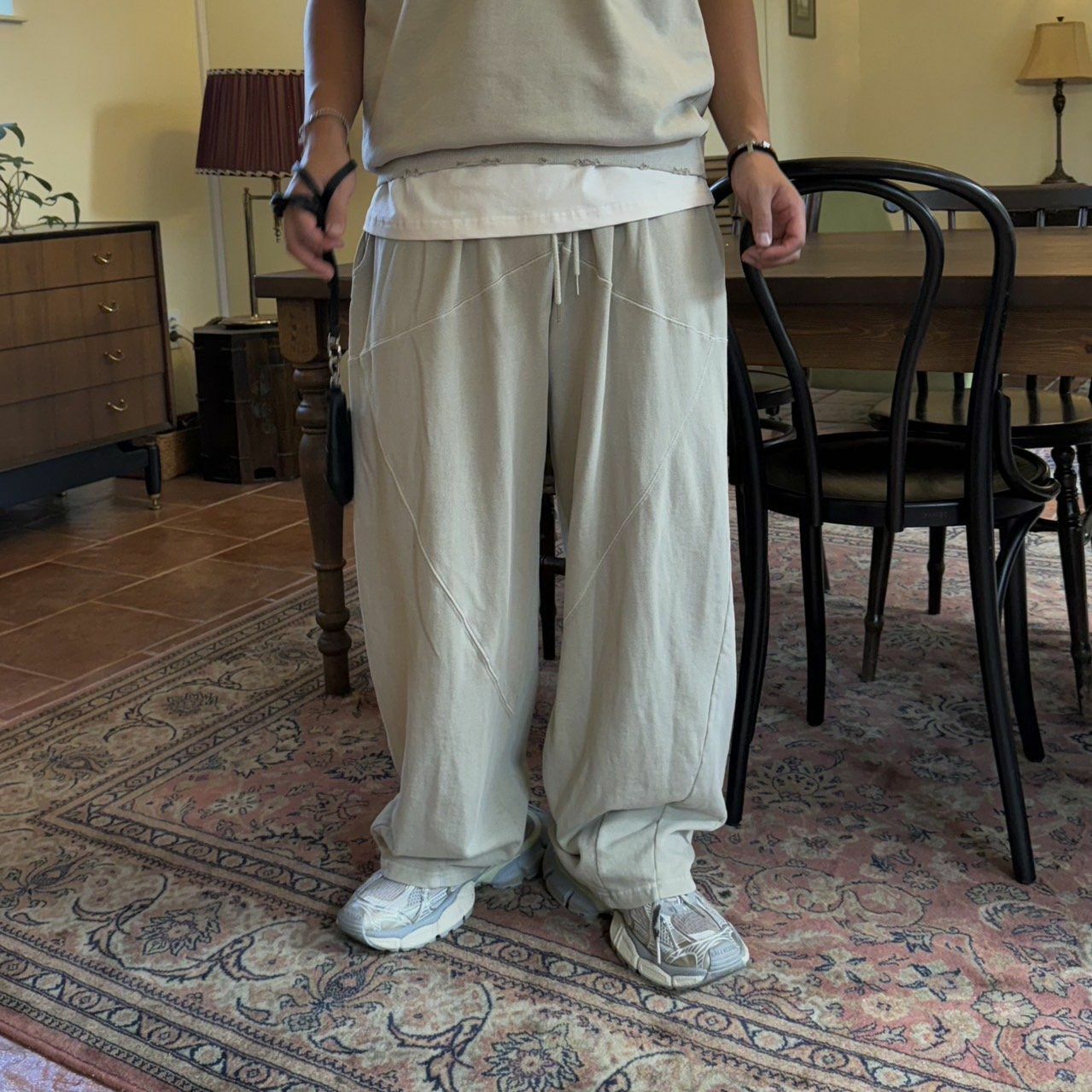 淨色棉質鬆身褲 BY ATTENTION-253P