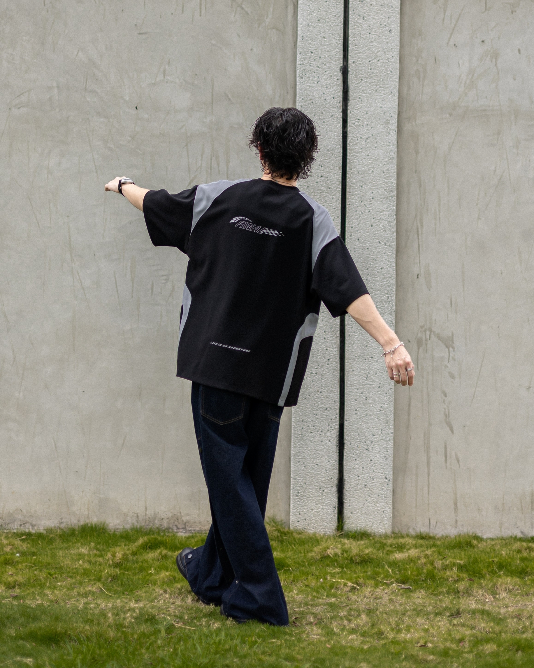 QUEST SPLICING JERSEY SHIRT 拼接機能重磅 上衣 短TEE