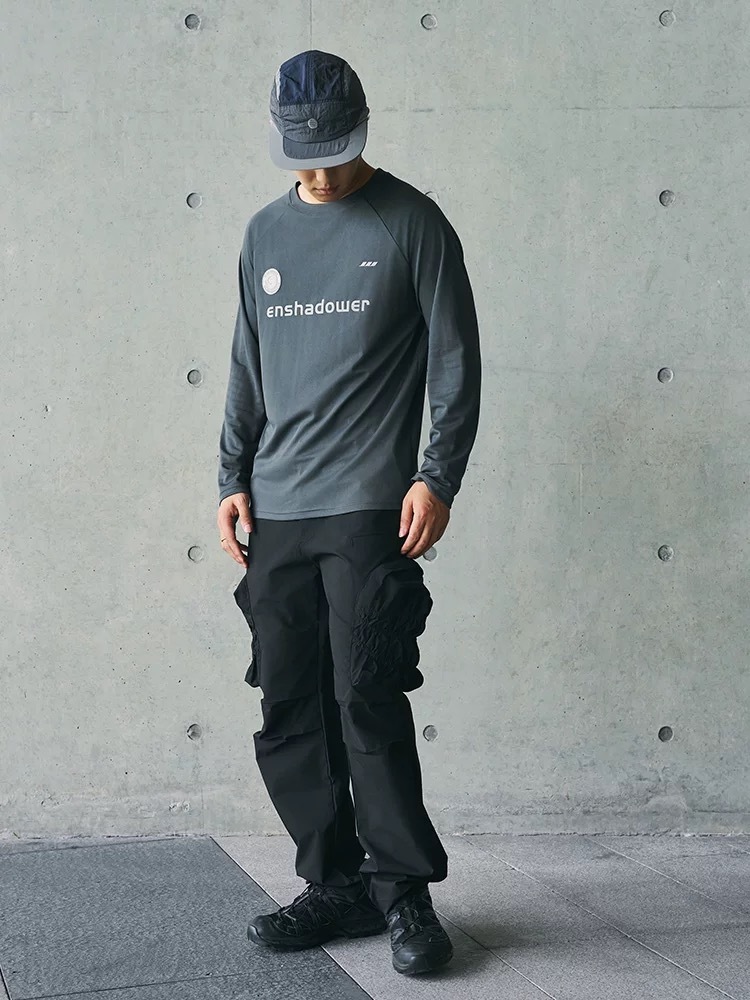 ENshadower隱蔽者 抽褶口袋工裝直筒褲