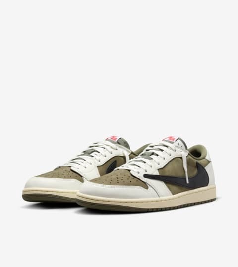 『代購商品』NIKE AIR JORDAN 1 RETRO LOW OG SP TRAVIS SCOTT MEDIUM OLIVE 倒鉤 橄欖綠 鞋子 球鞋