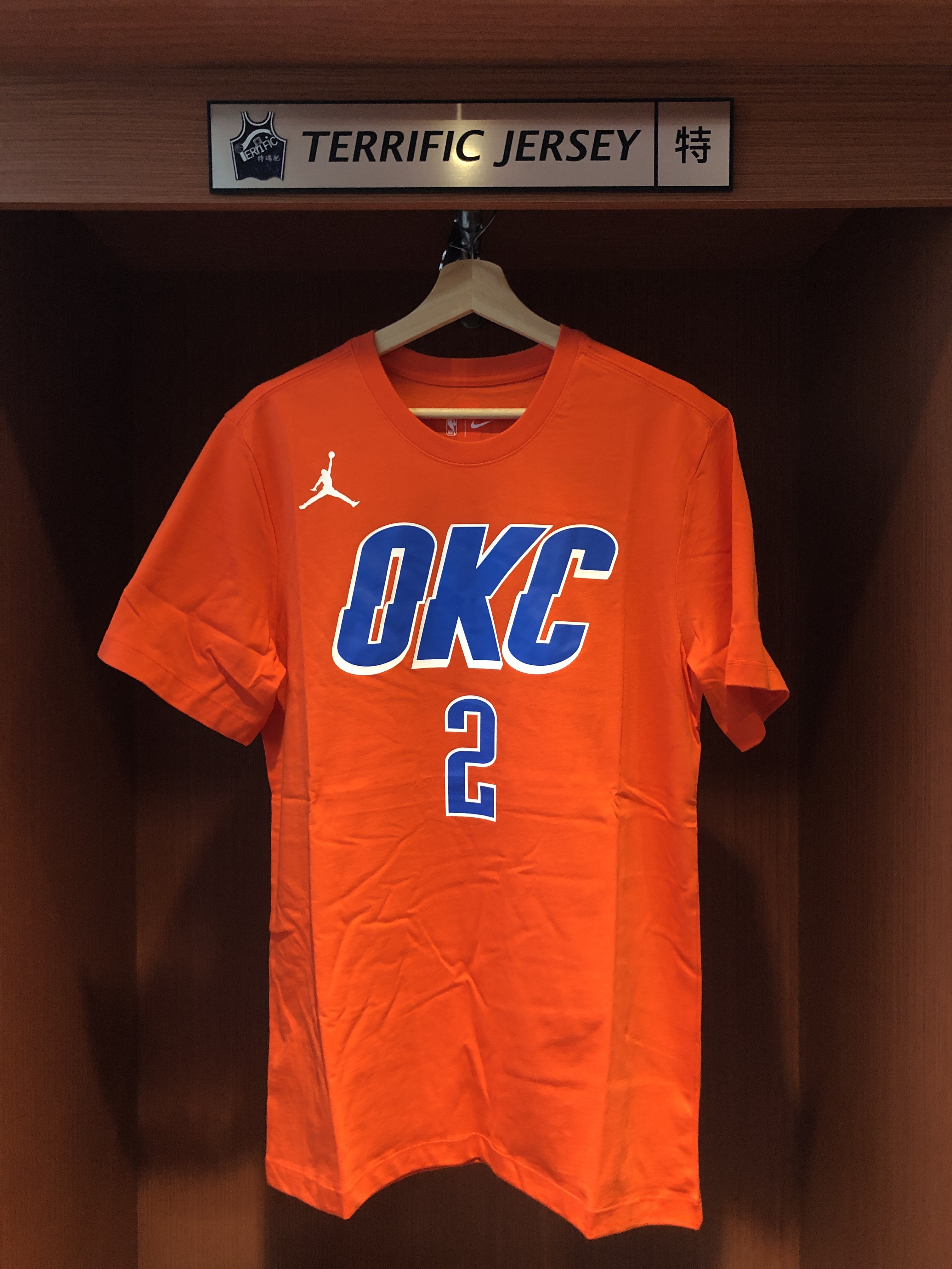 NBA短袖 Shai Gilgeous-Alexander 奧克拉荷馬雷霆橘 Statement Jordan Player Name Tee 棉質 短袖 全新