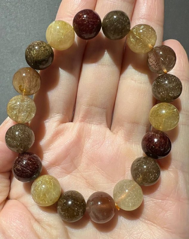 [S] GEMZ & CO HWGR GOLDEN RUTILATED DUO BAO BLT, Y252 (Y252)