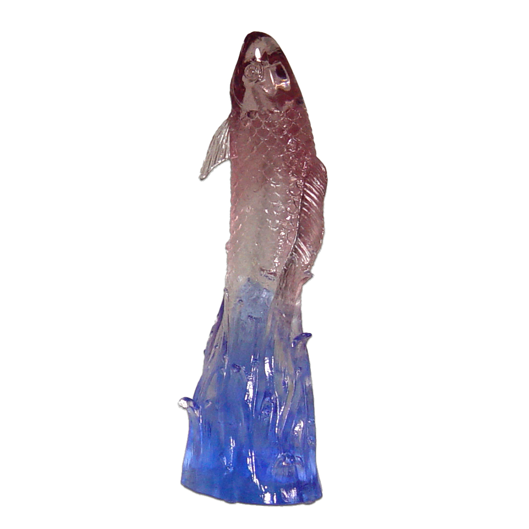 力爭上游琉璃擺飾｜鯉躍龍門成功象徵 開運招財寓意深