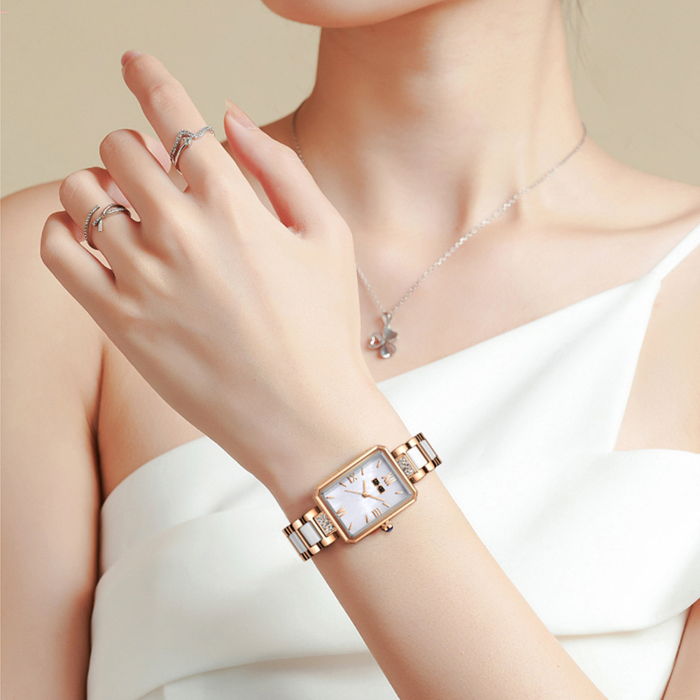 【BEXEI 貝克斯】6121 優雅 氣質 淑女 名媛 星空錶面 陶瓷 石英 手錶 女錶 腕錶