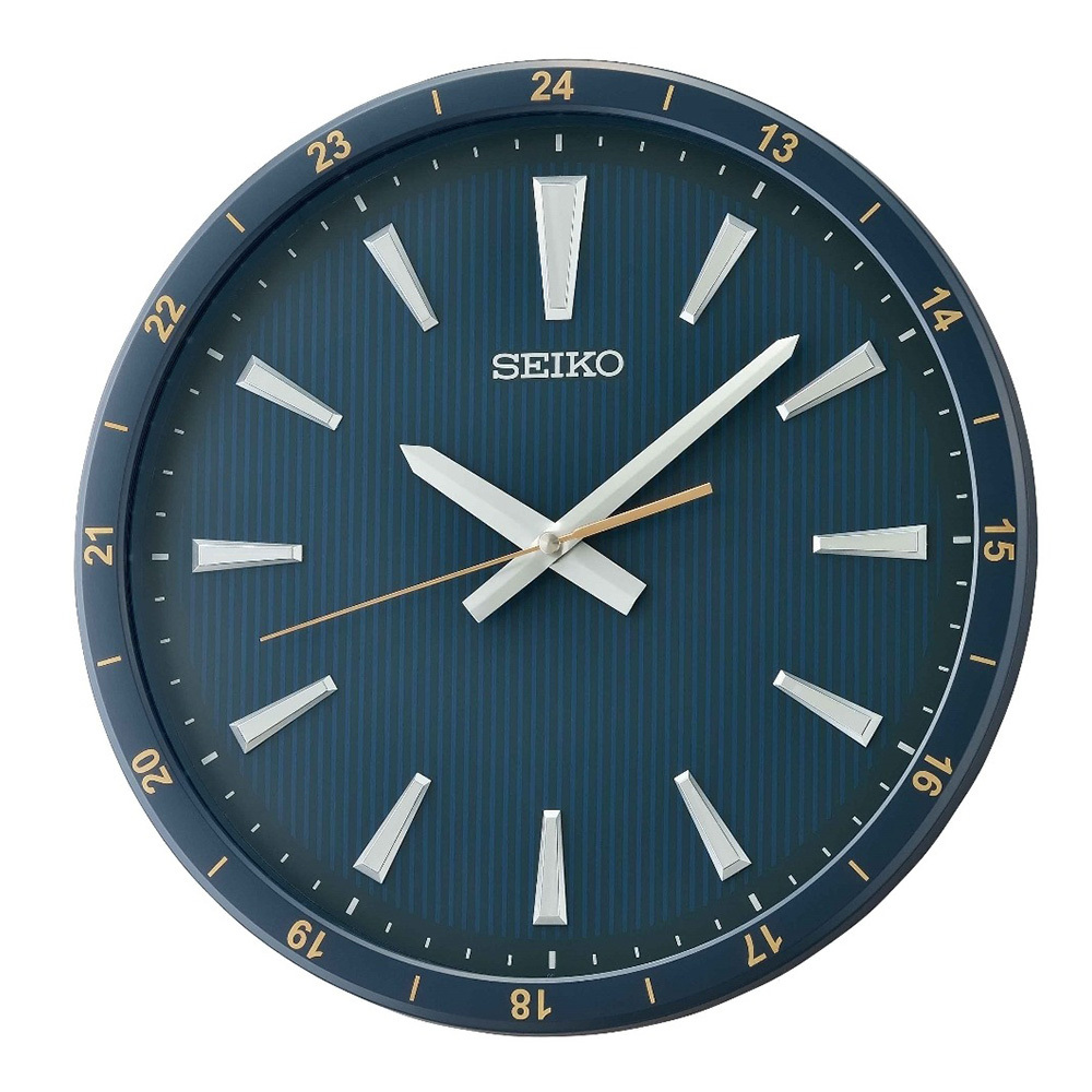(預購)【SEIKO 日本精工】 QXA802L 簡約 大方 時尚 立體時標 滑動式秒針 靜音 掛鐘 時鐘立體時標 滑動式秒針 增添空間美感