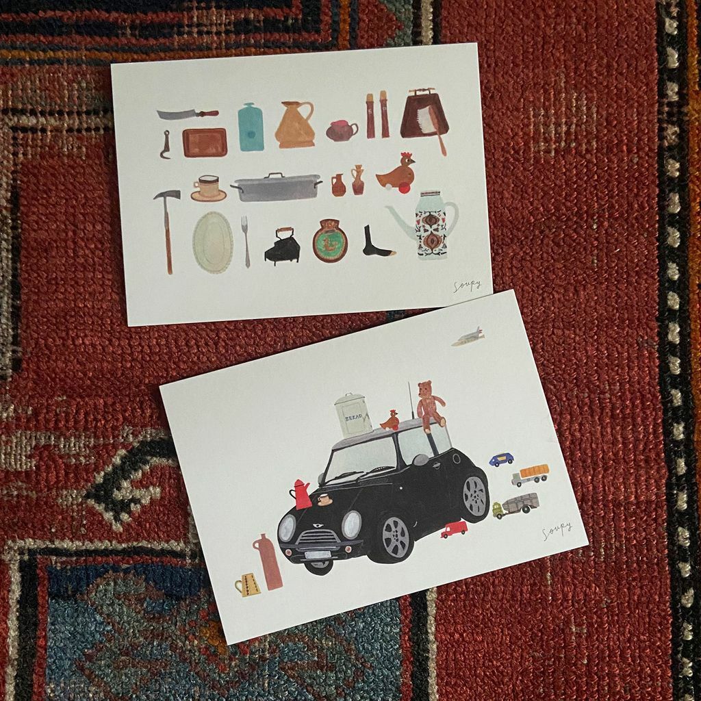 古董物件明信片｜湯舒皮 Soupy Tang