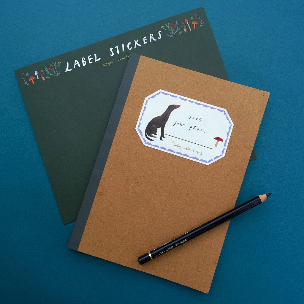 可書寫 燙金標籤貼紙 16枚 ｜湯舒皮 Soupy Tang