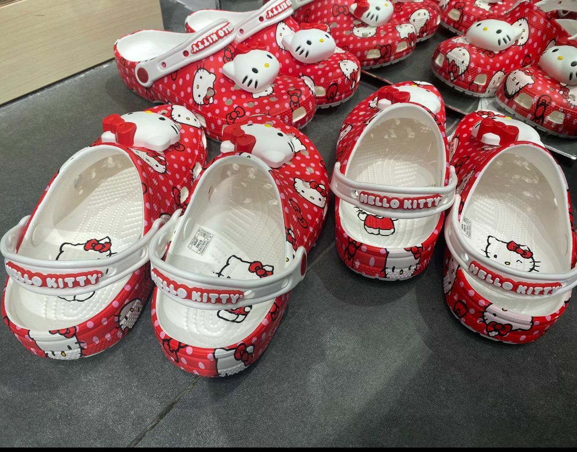【預購】CROCS Hello Kitty 聯名 G092601 中童洞洞鞋