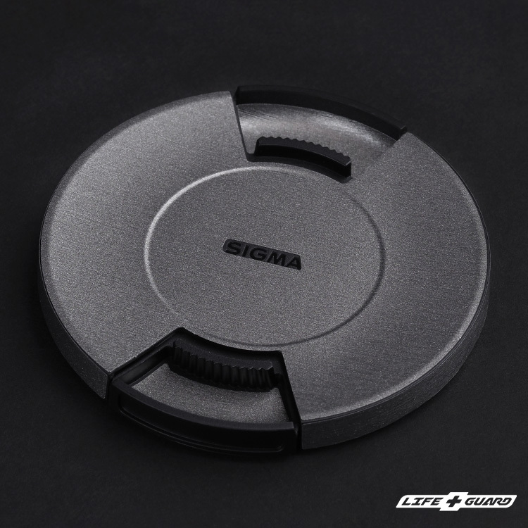 LIFE+GUARD 鏡頭蓋貼膜安裝示意，適用 SIGMA 28-105mm F2.8 DG DN