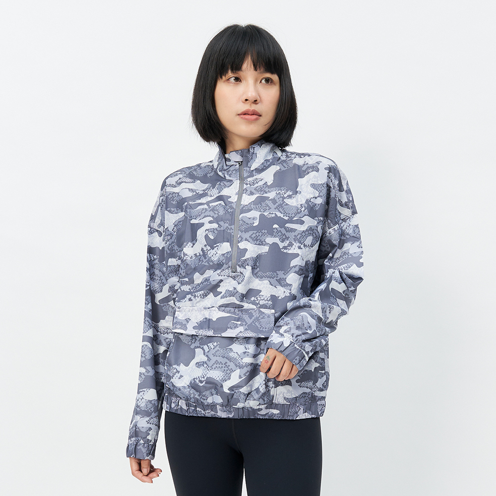 TBA Real Life Pullover Jacket 女 石磨灰 拉鍊立領 外套 TBAW214TP04-GY