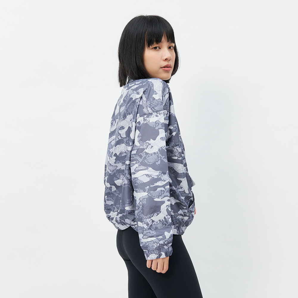 TBA Real Life Pullover Jacket 女 石磨灰 拉鍊立領 外套 TBAW214TP04-GY