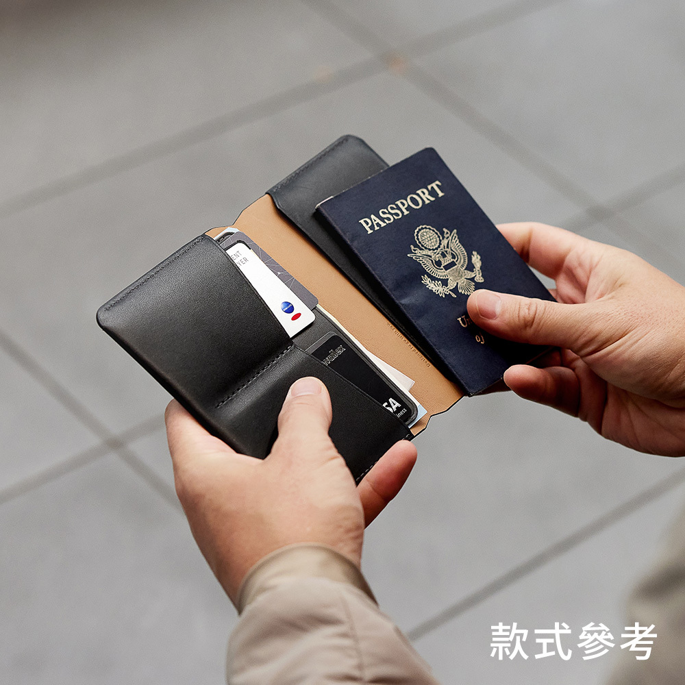 澳洲 Bellroy｜Passport Cover 真皮護照套 (RFID防盜) - 墨灰綠