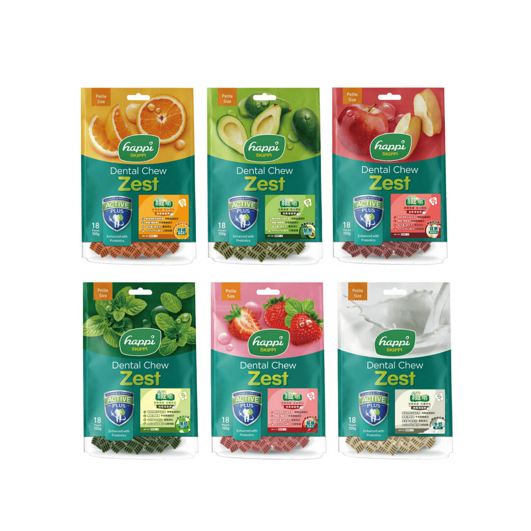【纖嚼水果系列】無穀健齒棒 150g袋裝｜四倍刷頭｜適合老幼犬|潔牙棒