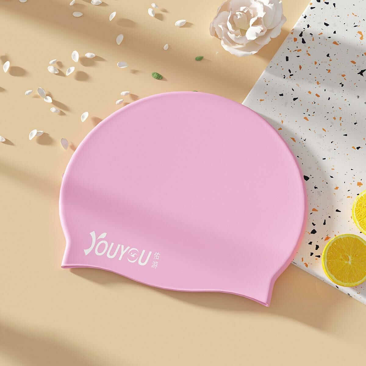 Popular swimming cap (cute pink)