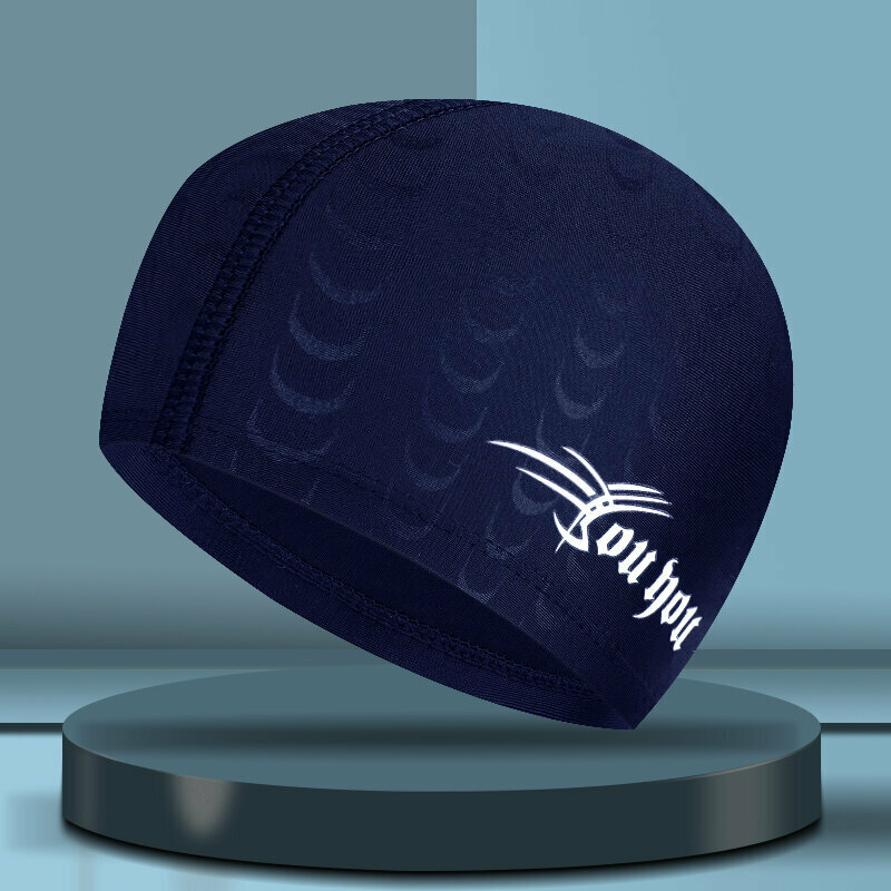 Popular swimming cap (7513 navy blue)