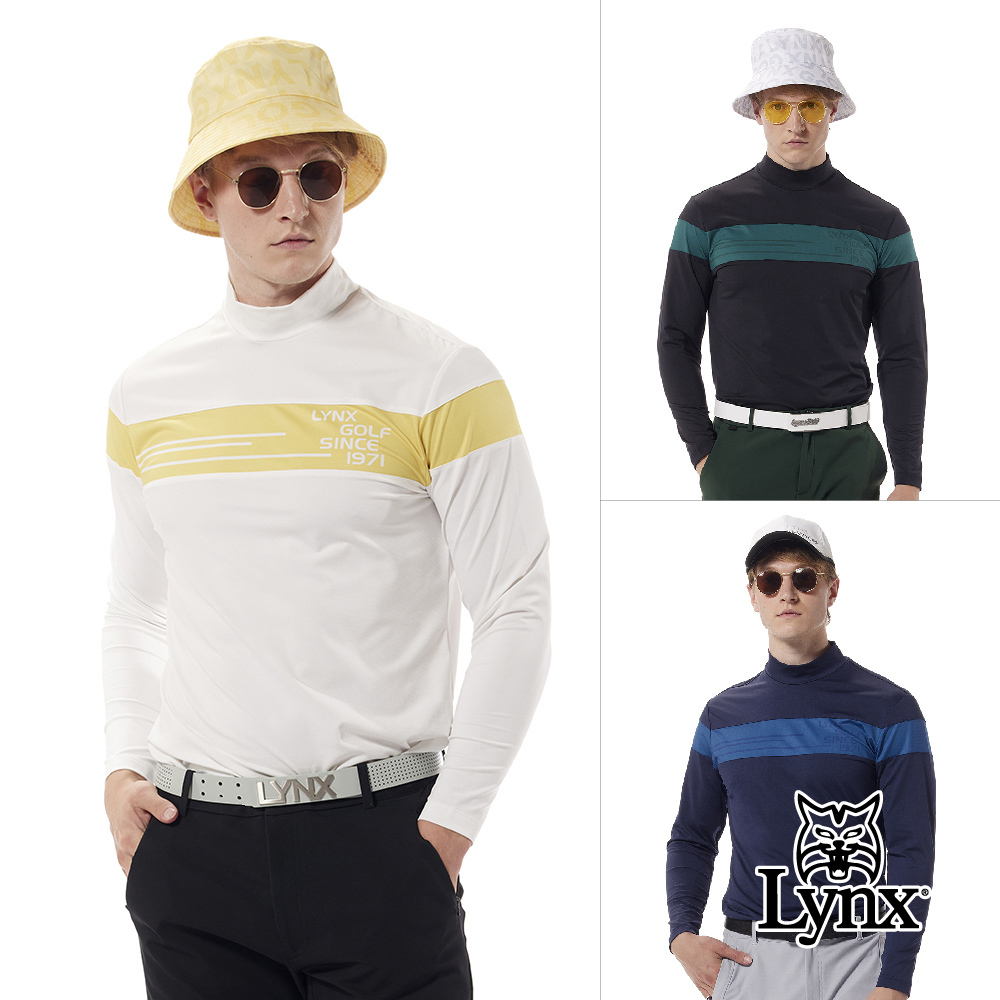 首爾高桿風格！合身版吸排抗菌除臭配布造型高領POLO衫