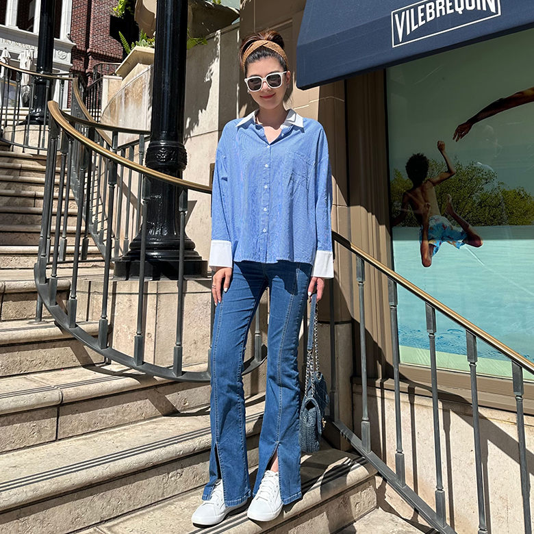 AFS爆鑽條紋襯衫