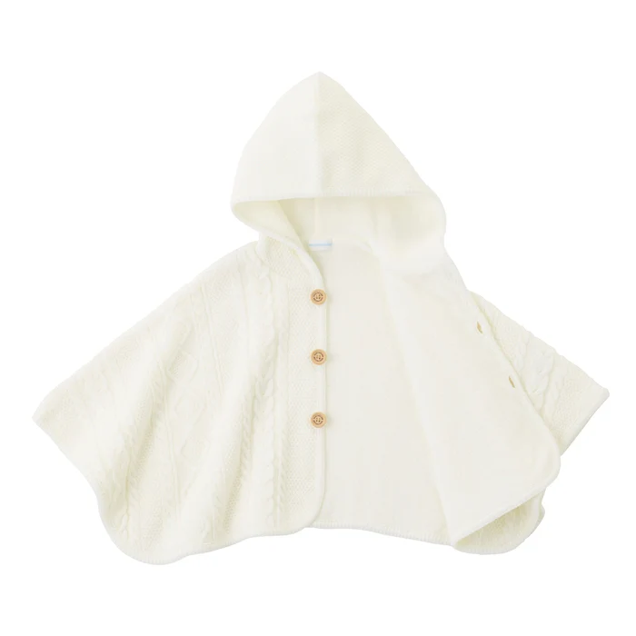 優雅編織斗篷-白