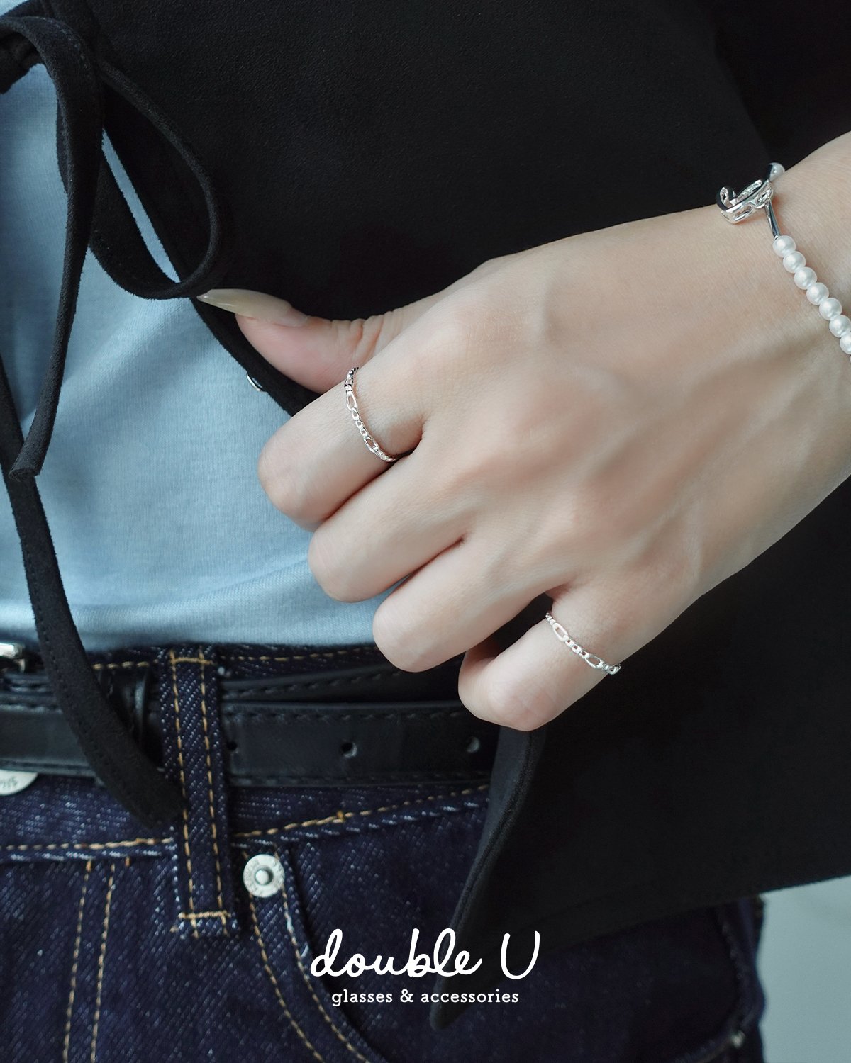 迷你小鍊戒・純銀戒指 (XRS10106)