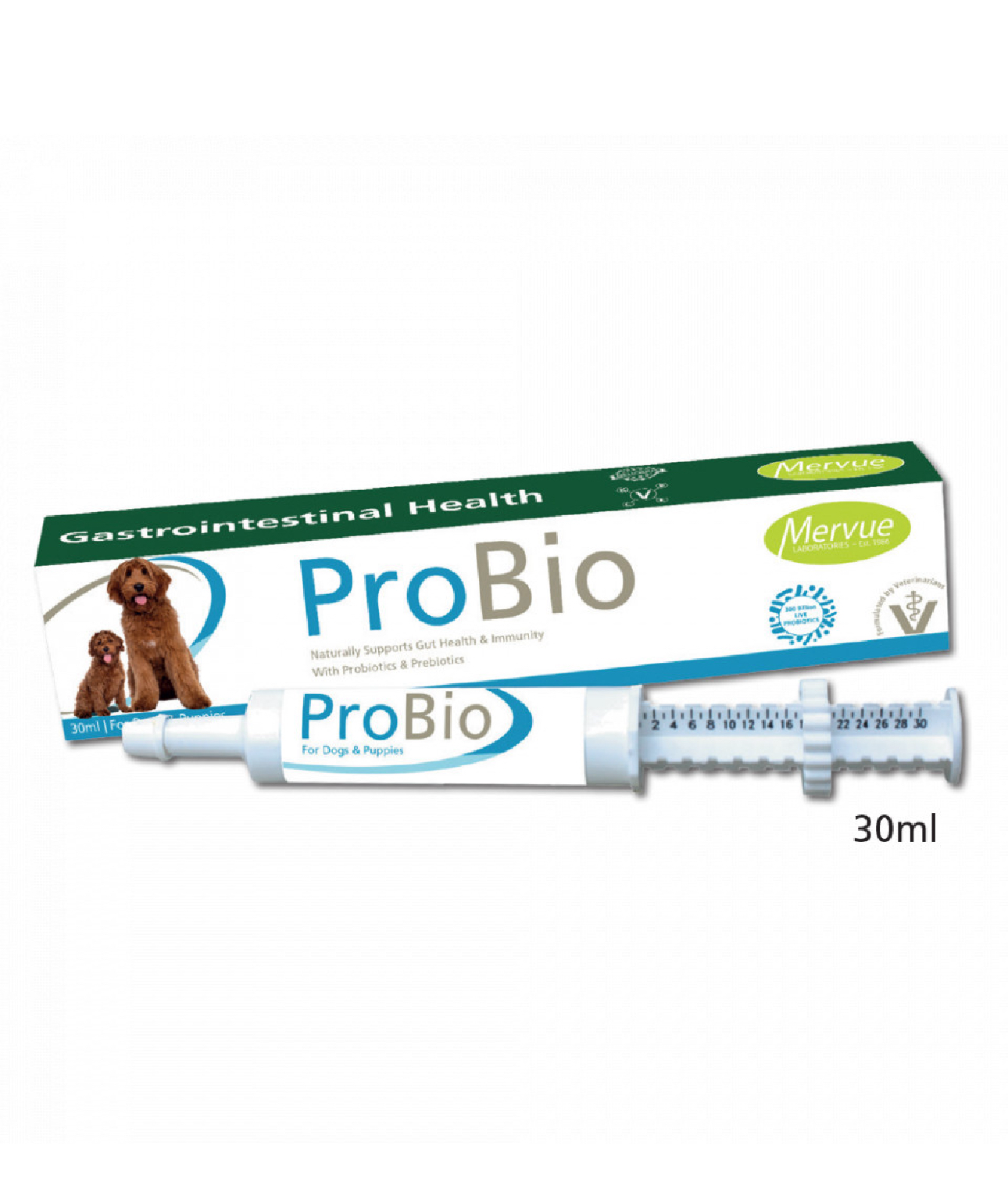 Mervue pro-bio胃腸爽益生菌康復凝膏 30ml (適合所有狗狗使用）