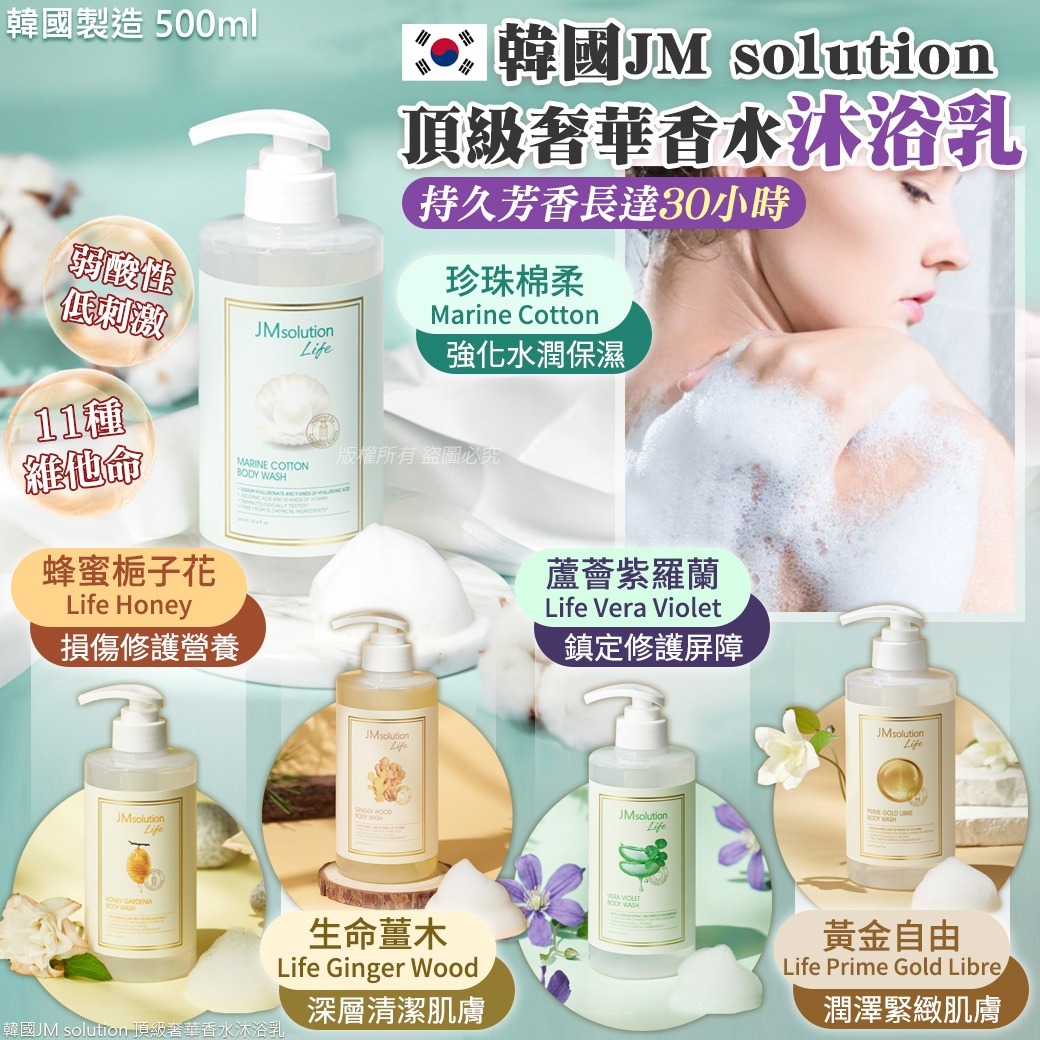 韓國JM Solution香水沐浴露500ml