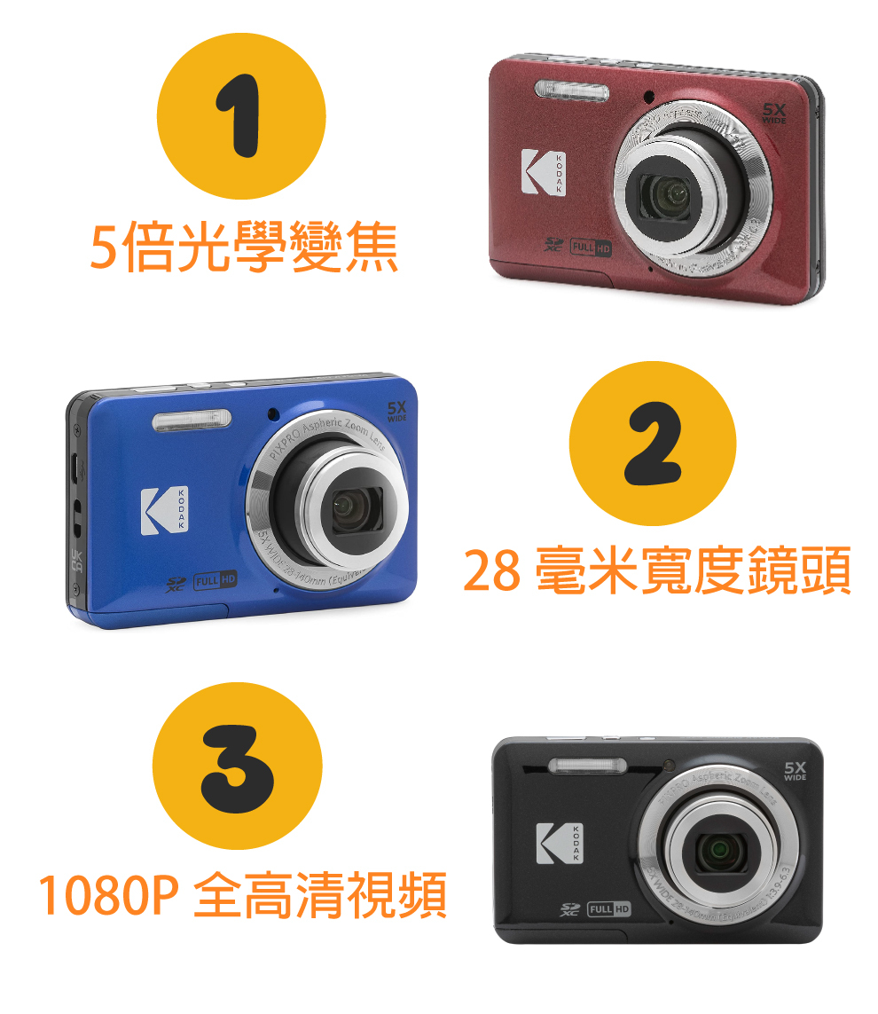 KODAK 柯達 PIXPRO FZ55 數位相機