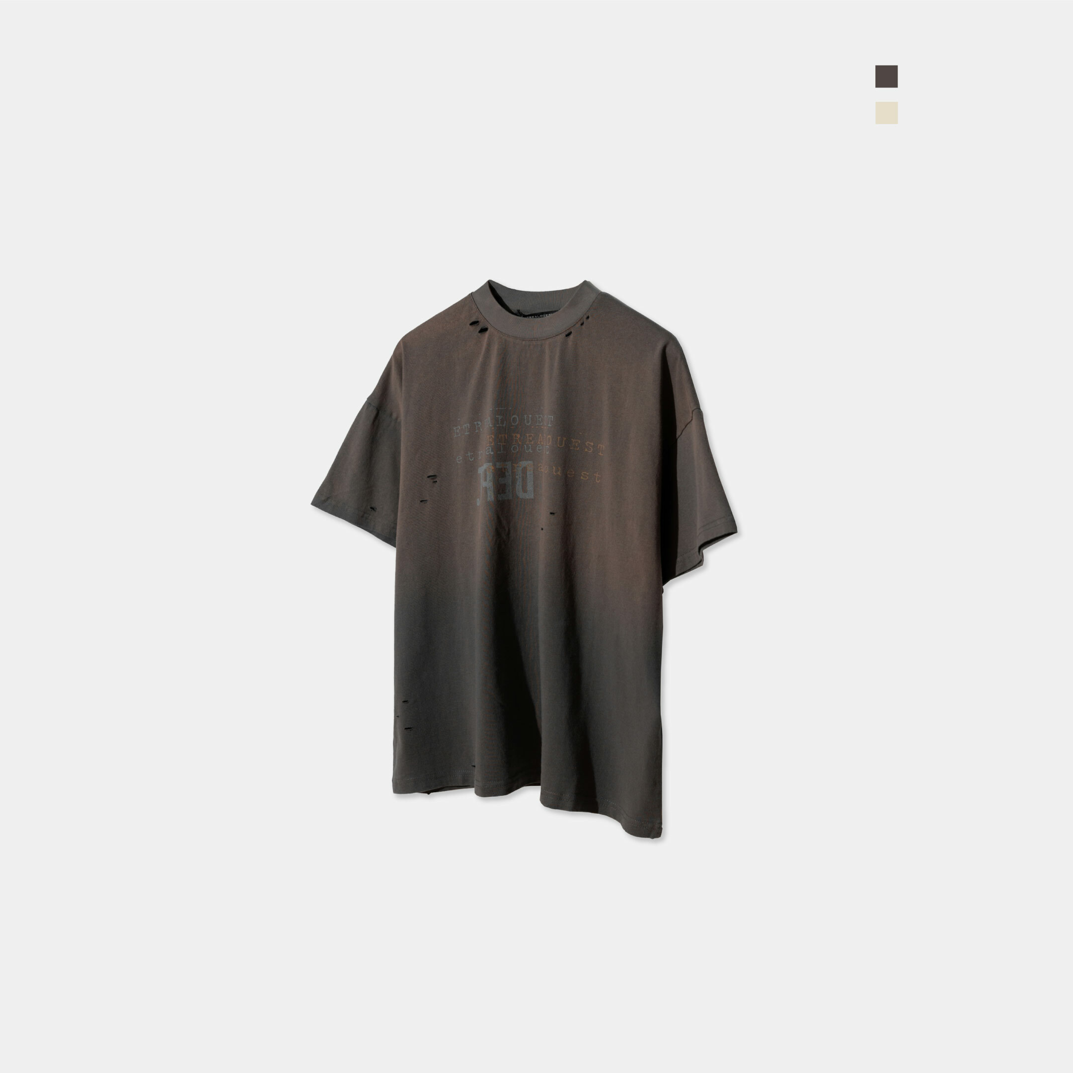 E‘TREALOUEST EAL Dept. Vintage Destroyed Tee