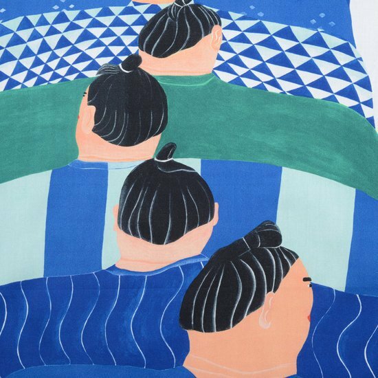 yoshiko murata  插畫手巾＿相撲