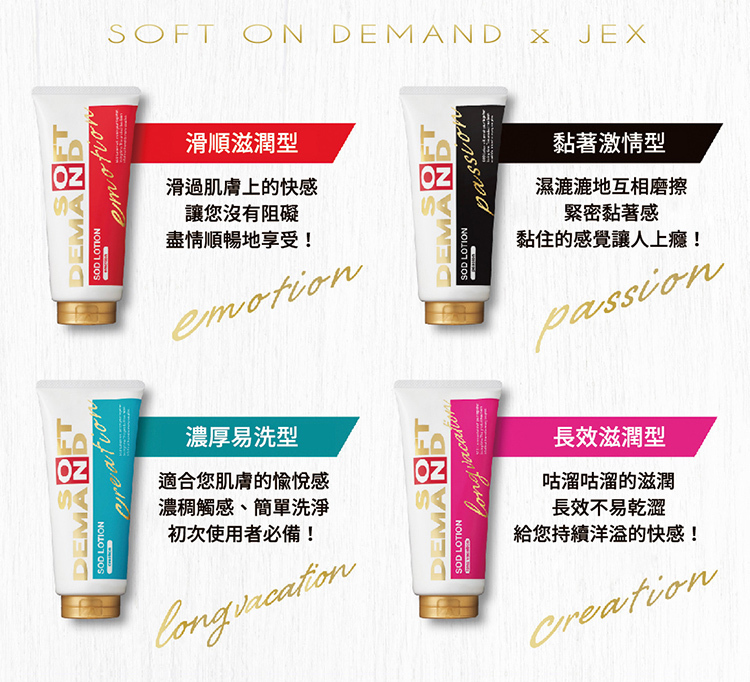 Jex SOD 濃厚易洗型 水性潤滑液 180ml