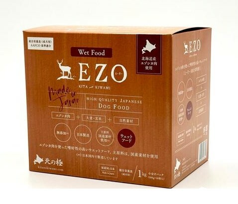 北海道直送 EZO 鹿肉糙米半濕糧1kg(100g x 10包) - 綜合營養 (升級版)
