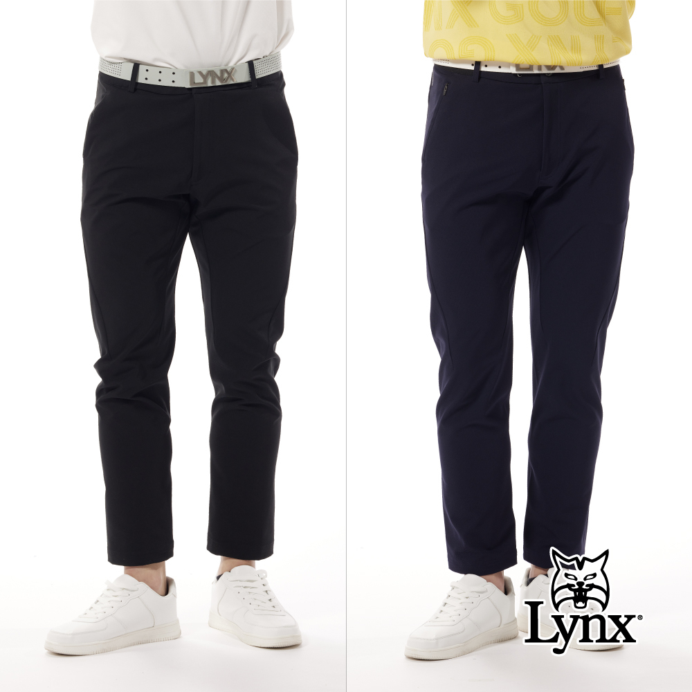 首爾高桿風格！防潑水四面彈性隱形拉鍊口袋織帶剪接平口窄管休閒褲