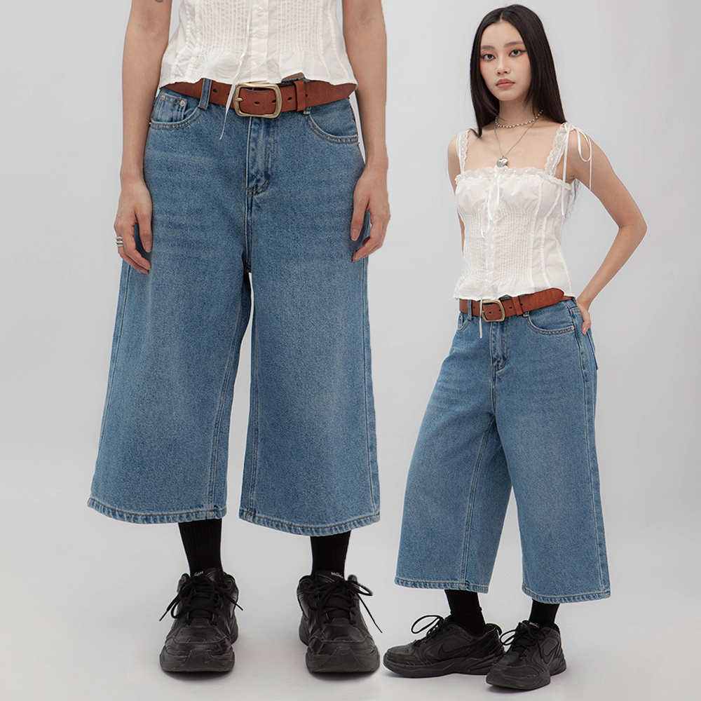 中腰直筒九分褲(in stock)