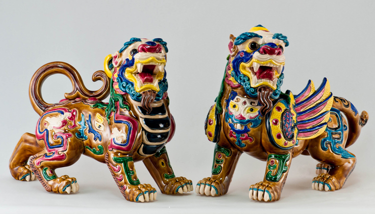 鹿港窯禮品館│台灣國寶：交趾陶 天賜貔貅，守護財運與平安