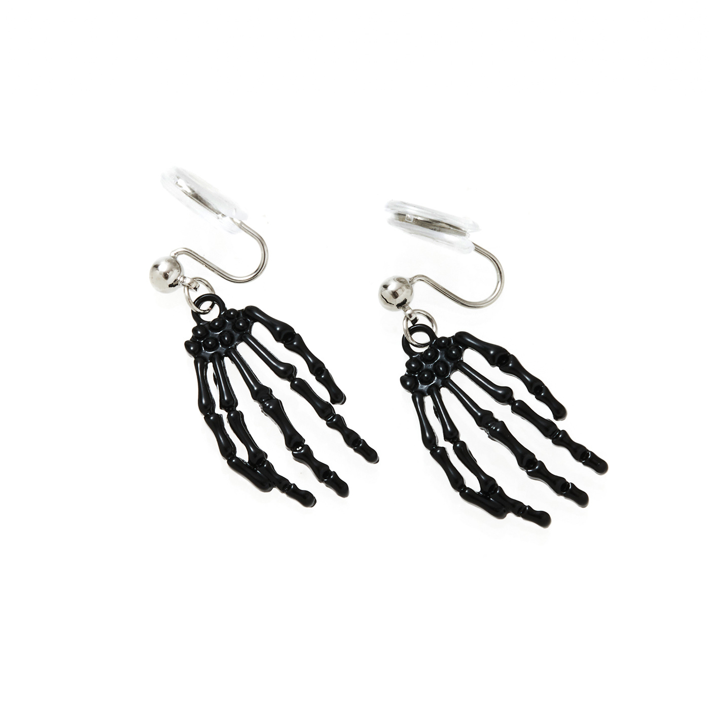 平價飾品,萬聖節,骷髏,夾式耳環