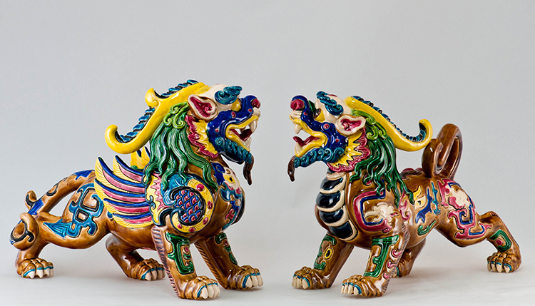 鹿港窯禮品館│台灣國寶：交趾陶 天賜貔貅，守護財運與平安