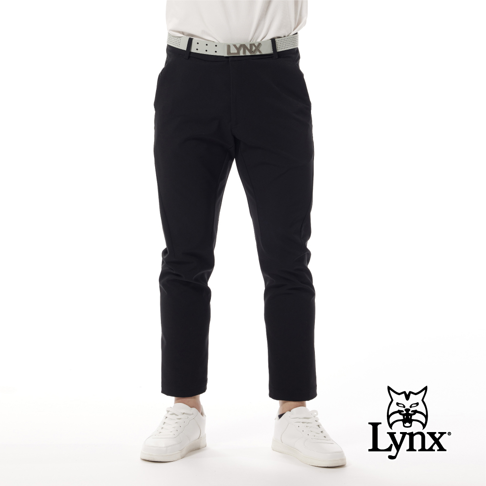 首爾高桿風格！防潑水四面彈性隱形拉鍊口袋織帶剪接平口窄管休閒褲