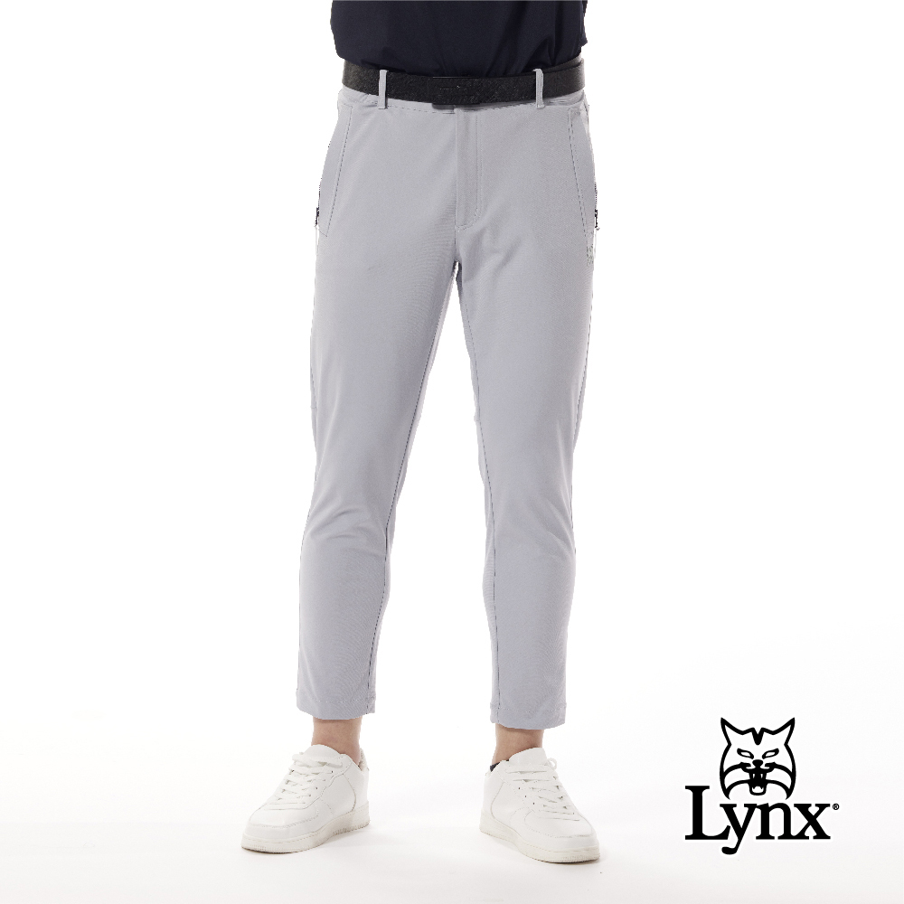 首爾高桿風格！防潑水彈性後腰配布拉鍊袋蓋平口窄管休閒褲