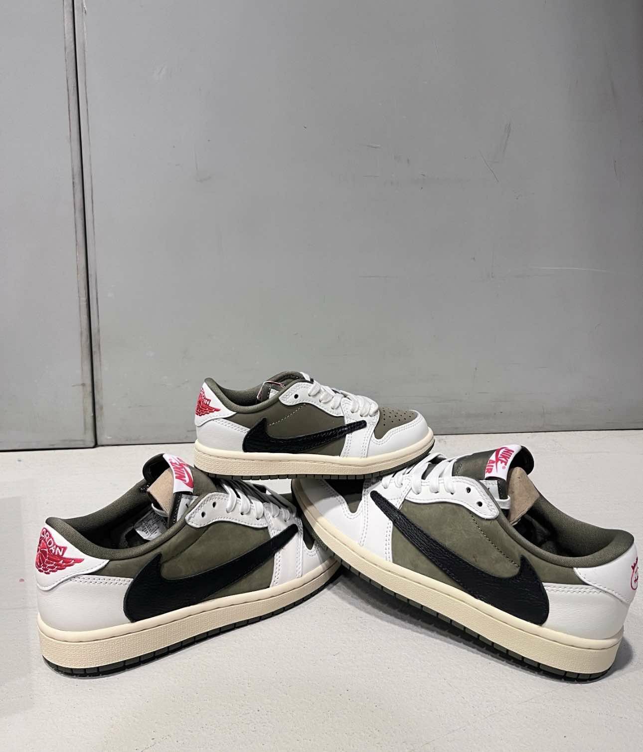 Travis Scott x Air Jordan 1 Low OG "Medium Olive" 聯名款 倒鉤 橄欖綠