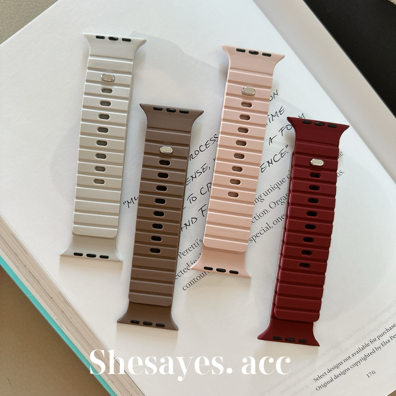 APPLE WATCH防水磁吸2.0升級版錶帶[四色]