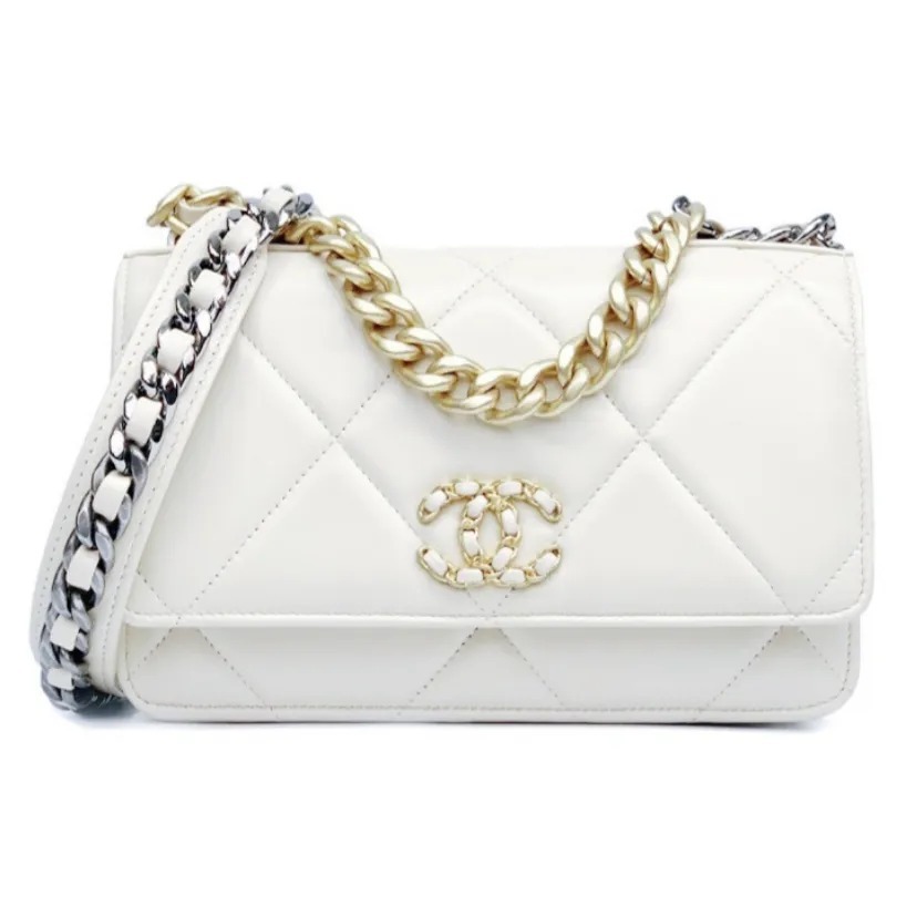 CHANEL 19 鏈條 WOC 銀包