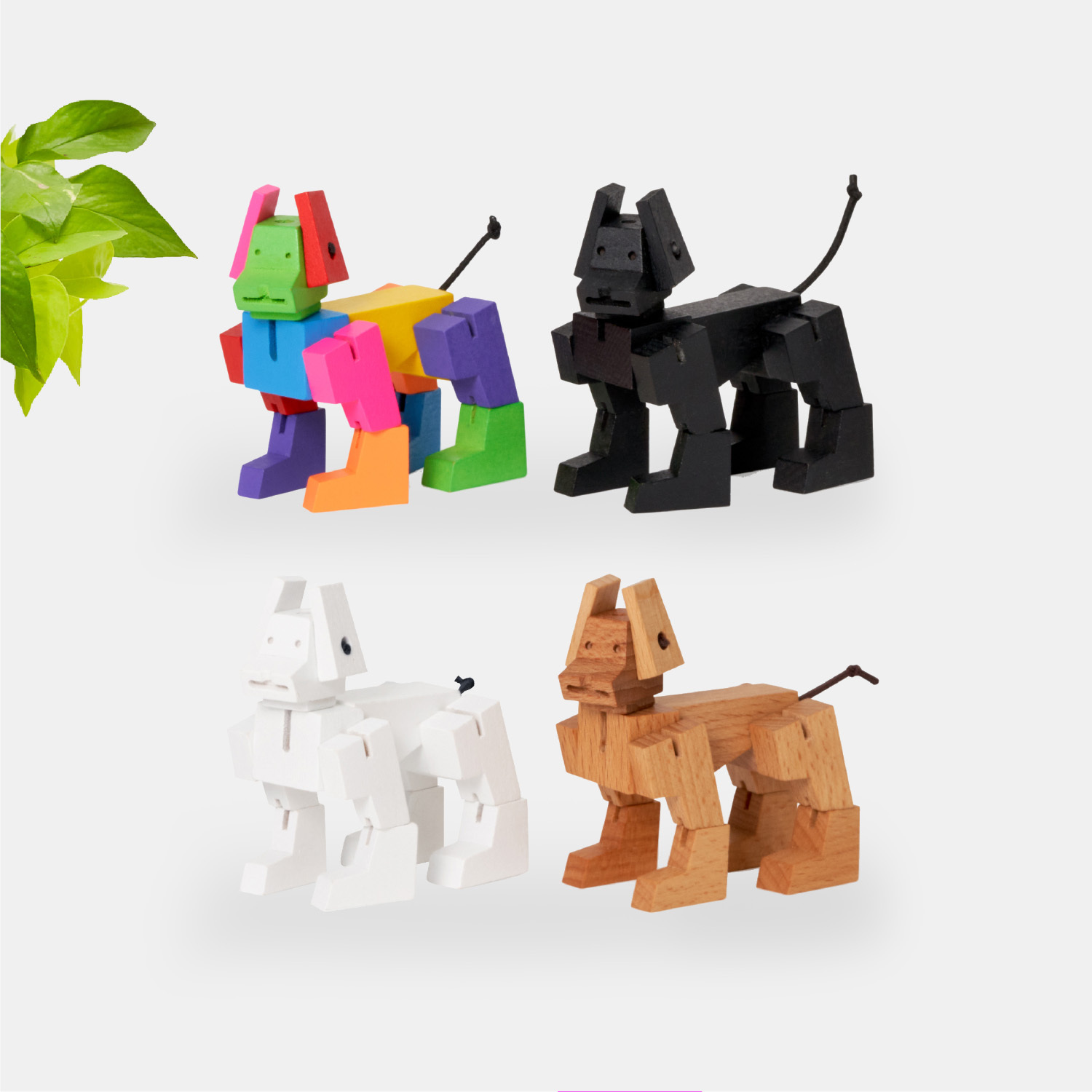 Milo Cubebot 酷比狗【經典小型】木製變形積木機器狗．益智設計玩具